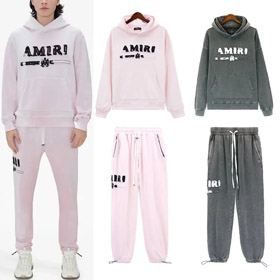 AMIRI new letter print hooded sweatshirt-4457  
